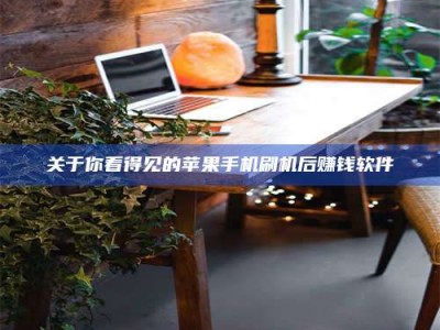 渑池关于你看得见的苹果手机刷机后赚钱软件