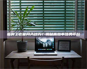 渑池临时工也能月入过万？揭秘高效率任务平台 第1张