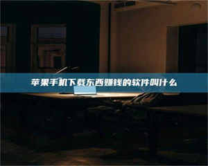 渑池苹果手机下载东西赚钱的软件叫什么 第1张